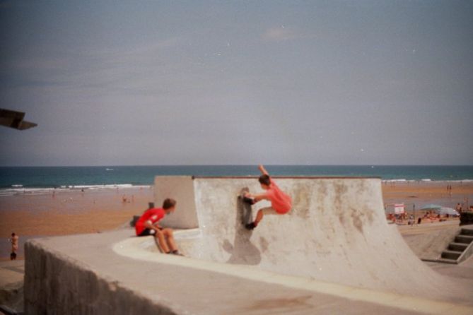 Trabajo en equipo: foto en Zarautz