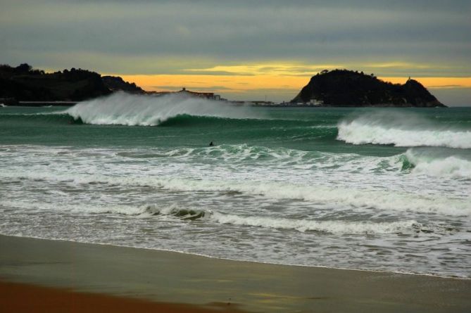 Vieno Sur en la playa de Zarautz : foto en Zarautz