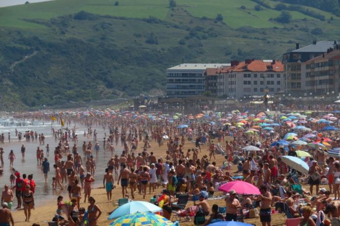 Volver: foto en Zarautz