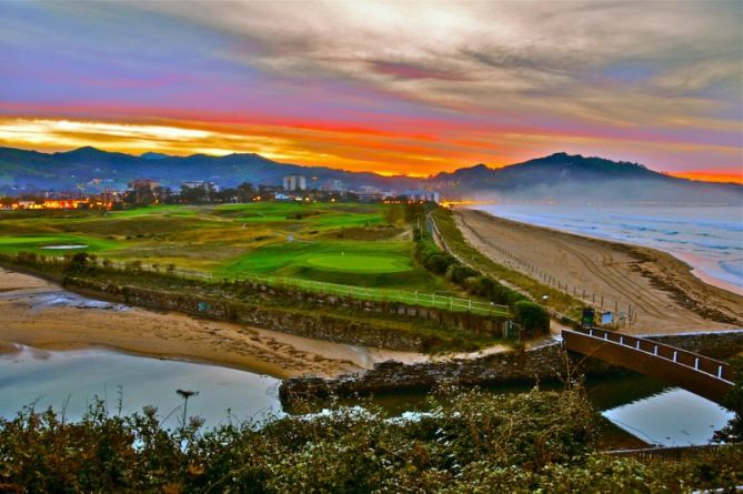 Zarautz al Atardecer : foto en Zarautz