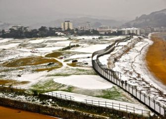 Zarautz con Nieve 