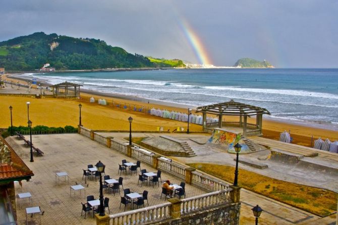 Zarauzko hondartza : foto en Zarautz