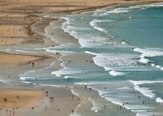 Zarauzko hondartza udaran 