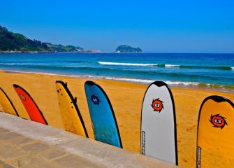 Zarauzko hondartza udaran 