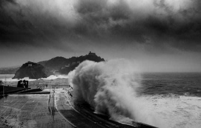 Temporal en el Paseao: foto en Donostia-San Sebastián