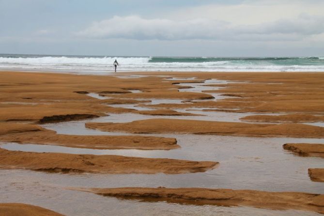 Aguas tuertas: foto en Zarautz