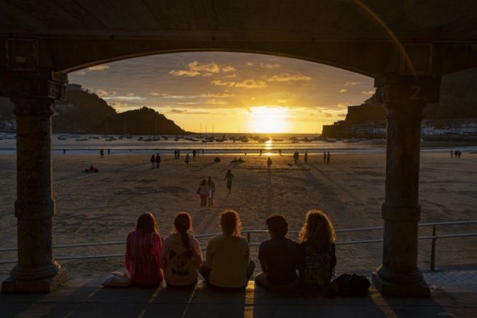 Atardece entre amigas: foto en Donostia-San Sebastián