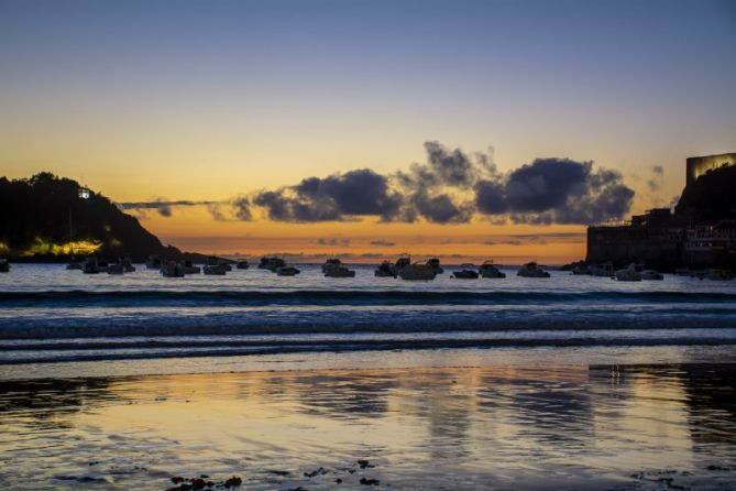 Atardecer desde la Concha: foto en Donostia-San Sebastián