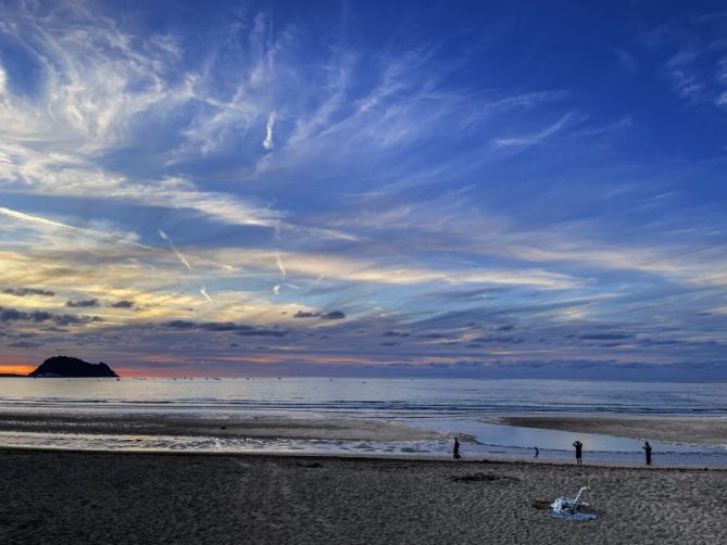 Atardecer en Zarautz: foto en Eibar