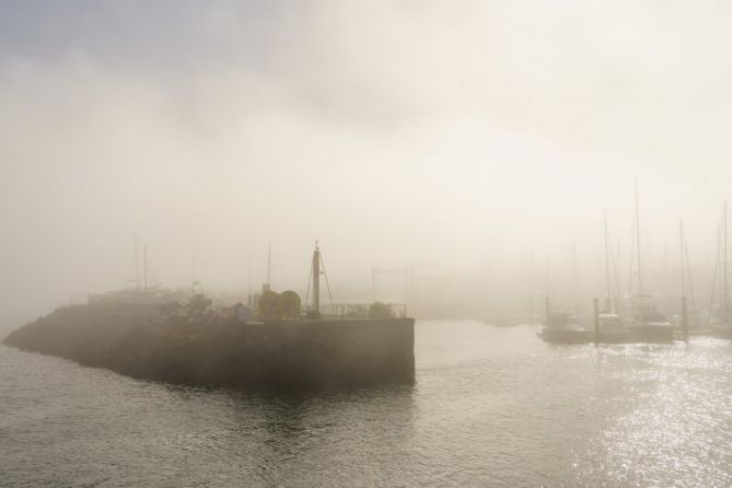 La bruma: foto en Hondarribia