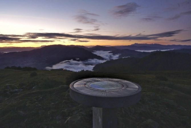 Desde Kalamua al amanecer: foto en Elgoibar