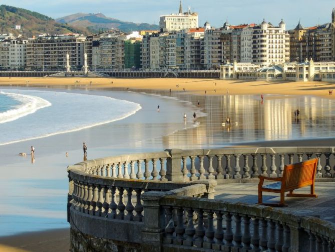 Desde el mirador: foto en Donostia-San Sebastián