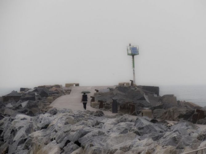 DIA DE LLUVIA: foto en Hondarribia