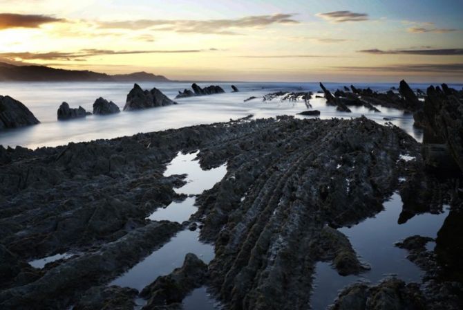 Flysch: foto en Deba