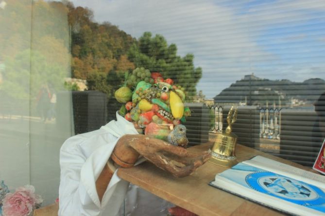 El hombre de los limones: foto en Donostia-San Sebastián