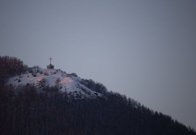 Irimo mendia elurtuta: foto en Urretxu