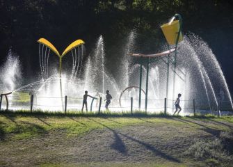 jugando con agua