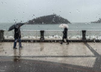 Llueve en Donostia