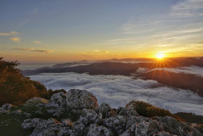 Mar de nubes : foto en Azpeitia