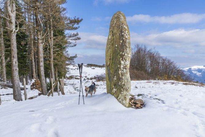 El menhir de Arribiribilleta: foto en Elgoibar