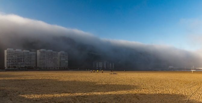 niebla  : foto en Hondarribia