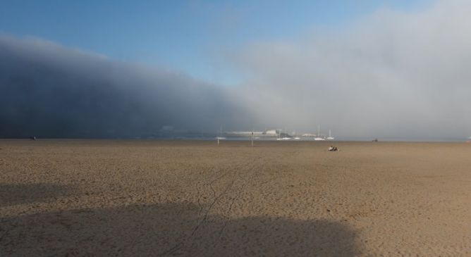 niebla  : foto en Hondarribia