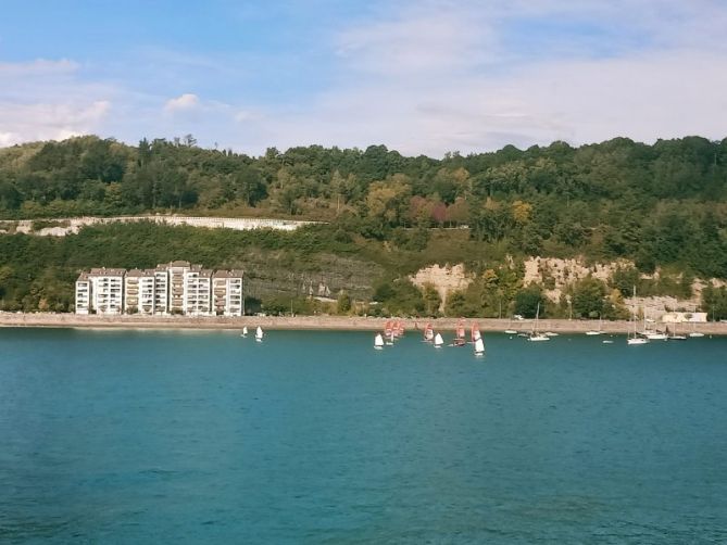 Playa en otoño : foto en Hondarribia