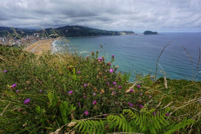 Zarautz desde las alturas: foto en Zarautz