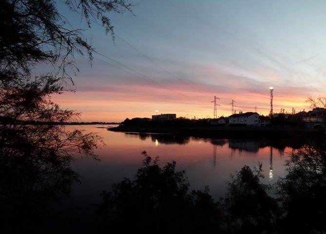 Amanecer del bidasoa: foto en Irun