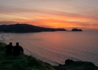 Amanecer con vistas a Getaria.