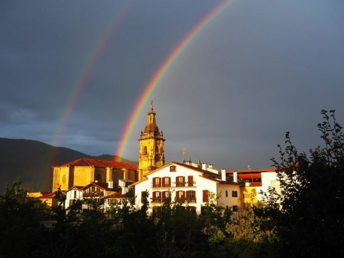 Arco iris en Usurbil: foto en Usurbil