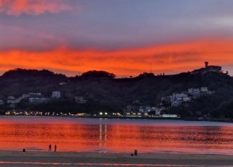 Atardecer en Donostia