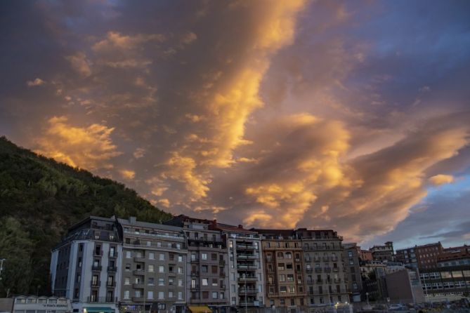 Atardecer de fuego: foto en Donostia-San Sebastián