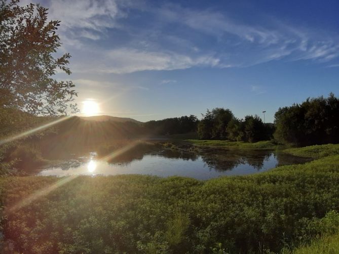 Atardecer en plaiaundi: foto en Irun