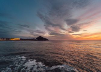 Colorido atardecer en Sagues.