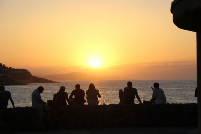 Dias de atardeceres: foto en Getaria