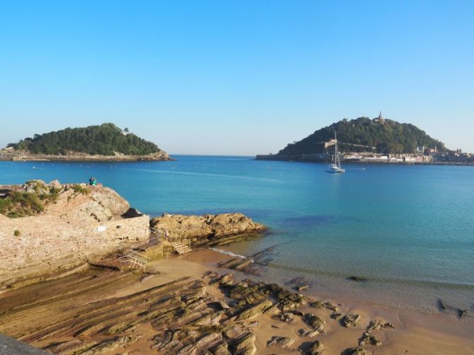 Donostia playa de la Kontza: foto en Donostia-San Sebastián