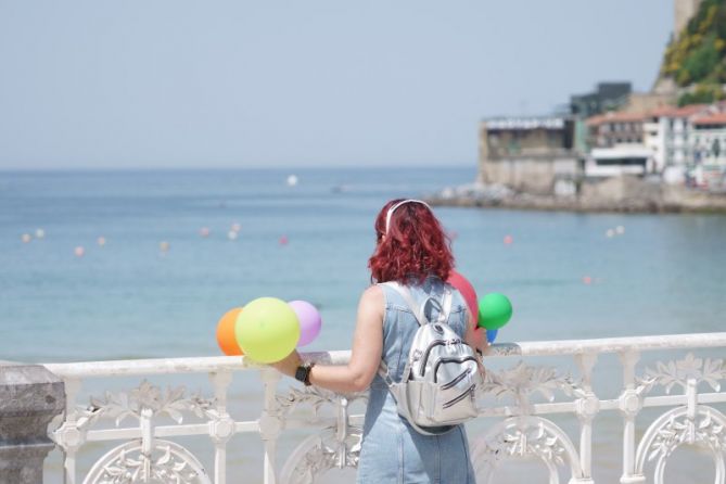 Mirando al mar: foto en Donostia-San Sebastián