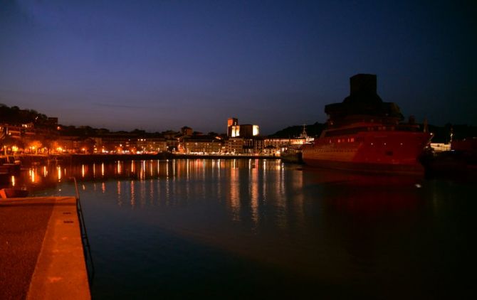 NOCHE: foto en Zumaia