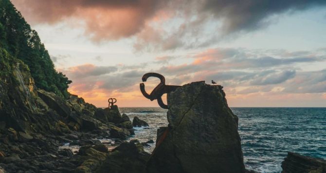 El Peine en llamas: foto en Donostia-San Sebastián