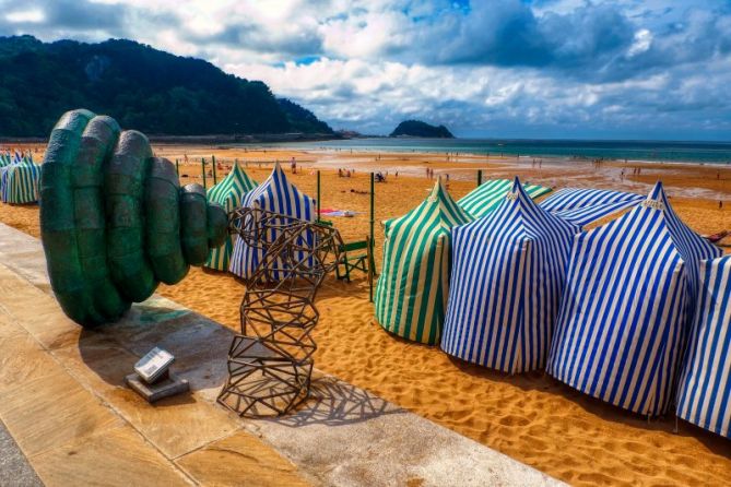 PLAYA: foto en Zarautz