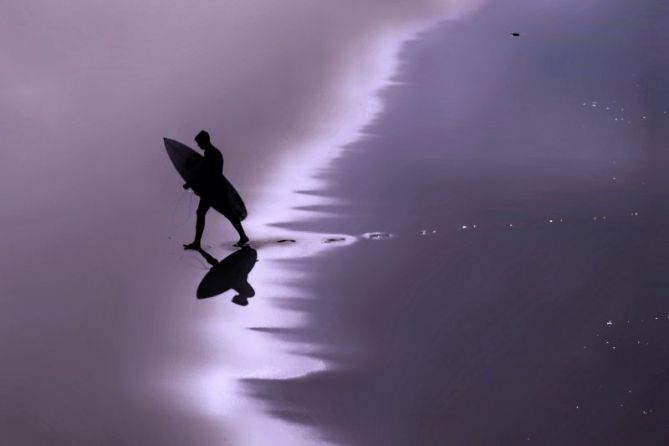 Surf de última hora : foto en Donostia-San Sebastián