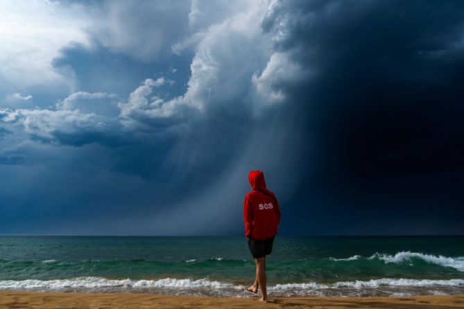 TORMENTA SECA: foto en Zarautz