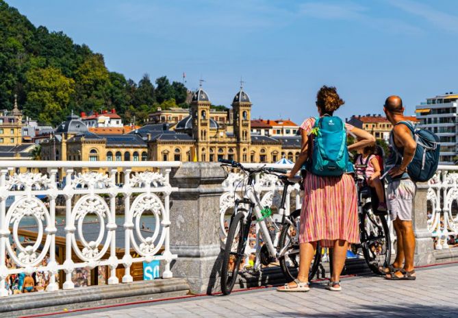 Visita familiar: foto en Donostia-San Sebastián