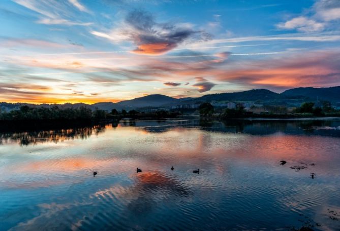 Amanece en el Bidasoa: foto en Irun