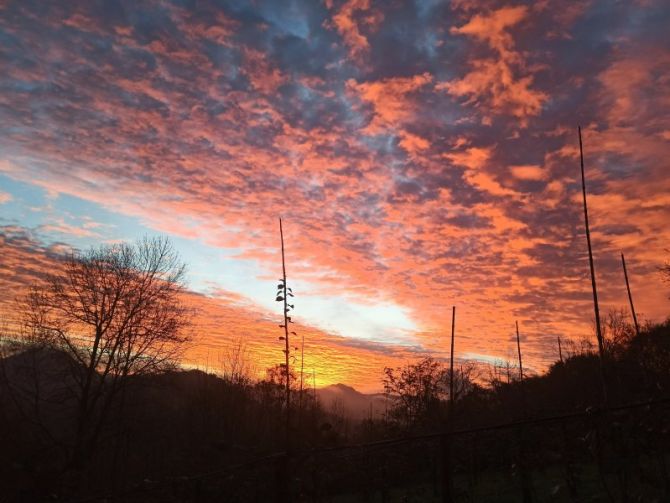 Amanecer rojo: foto en Donostia-San Sebastián