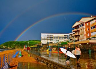 Arco Iris en la playa de Zarautz 