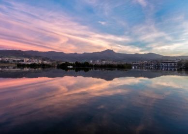 Atardecer en el Bidasoa