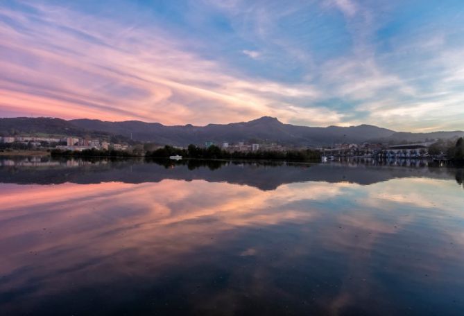 Atardecer en el Bidasoa: foto en Irun