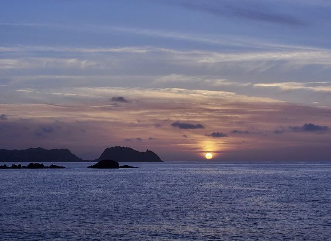 atardecer en Getaria: foto en Getaria